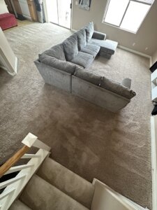 The result of carpet cleaning