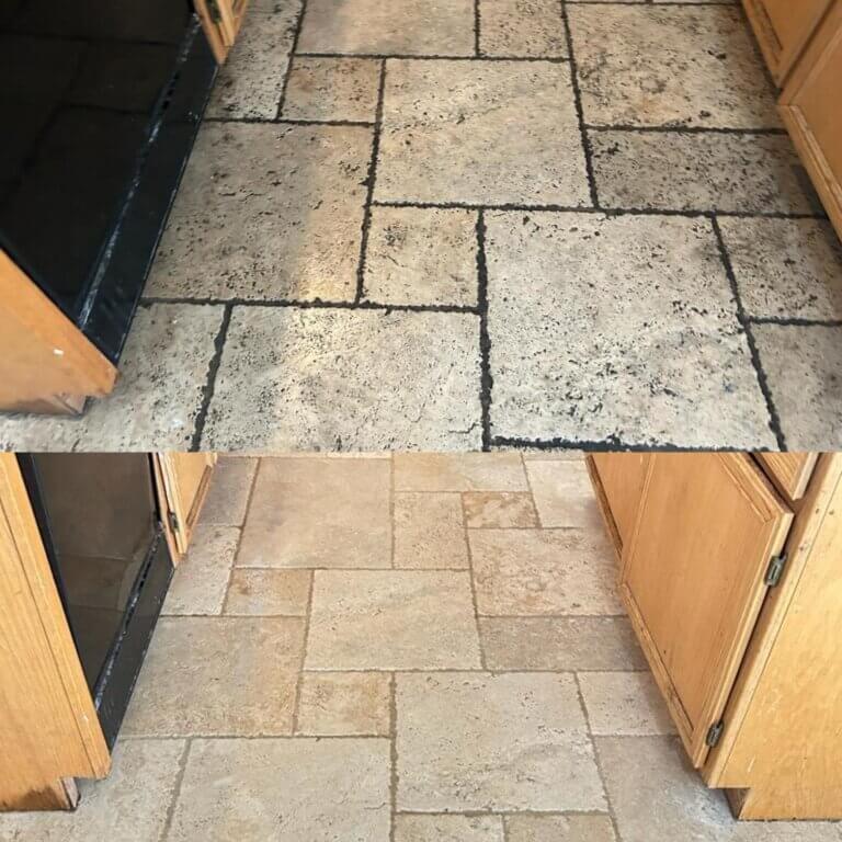 tile cleaning before after