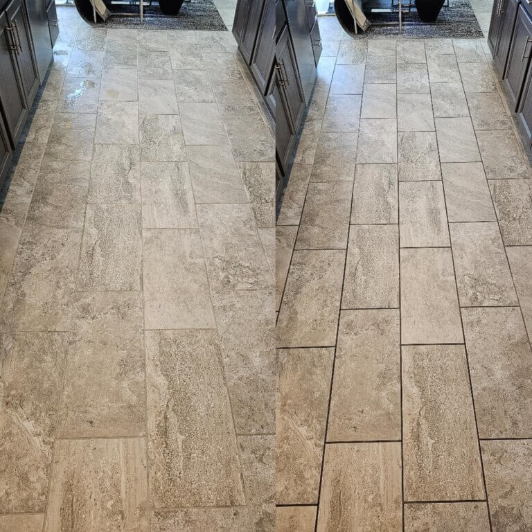 tile floor cleaning