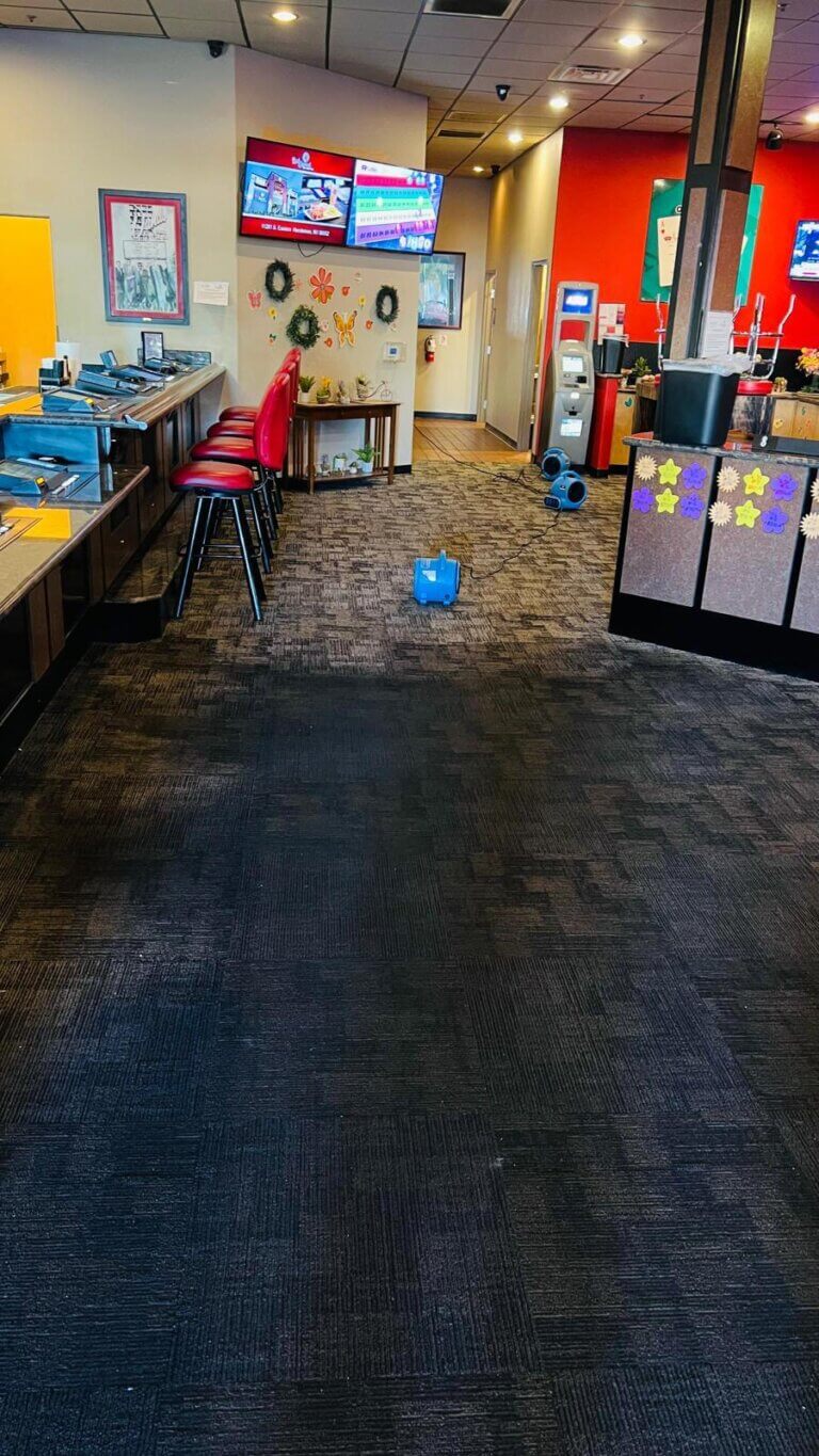 Tile cleaning in commercial space